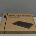 Koville Roman Travertine Tray, 12x8 Coffee Table Vanity/Decorative Tray for Jewelry, Watch, Perfume Candle Storage for Bedroom/Bathroom/Kitchen Countertop