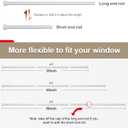 Decorative Curtain Rods for Windows 28 to 50 Inch - 5/8" Heavy Duty Curtain Rods 2 Pack,Basic Window Curtains Rod,Cafe Drapery Rod with Brackets - White