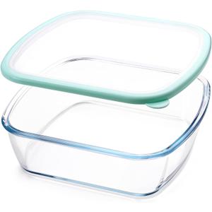 NUTRIUPS 9 x 9 Glass Baking Dish with Lid, 9 x 9 Baking Pan, 2.75QT LARGE and DEEP Baking Dish for Oven (Green, 2.6L) NUTRIUPS 9 x 9 Glass Baking Dish with Lid, 9 x 9 Baking Pan, 2.75QT LARGE and DEEP Baking Dish for Oven (Green, 2.6L)