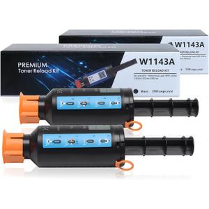 143A Toner Compatible with hp 143ad Black Toner Reload kit W1143A Toner cartridges Compatible for HP Neverstop 1001nw MFP 1202nw MFP 1202w 5hg80a Printer.