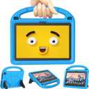 Fire HD 8 Tablet Case & HD 8 Plus Tablet Case for Kids (12/10th Gen, 2024/2022/2020 Release), Patamiyar Shockproof Handle StandCase for Fire HD 8 -Blue
