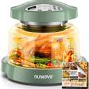 Nuwave Oven Pro Plus Air Fryer, Infra-Red Countertop, 2025 Advanced Convection, No Defrosting or Preheating, Cook Fresh or Frozen, Durable Power Dome, 100 Presets & 50 Memory, PFAS Free, Wild Olive