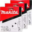 Makita 30 Piece - Multi Grit Sanding Disc Set For 5" Random Orbit Sanders - For Wood, Metal & Plastic - 80, 120 & 240 Grit | 8 Hole Hook-And-Loop Sandpaper
