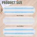 RONSUNG 3 Pack Microfiber Mop Pads Replacements Compatible with H2prO Flat Mop System, Washable & Reusable Refills for Deep Floor Cleaning, Fits for O Cedar H2prO Model