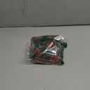 AQOTHES Pack of 2 Christmas Plaid Decorative Throw Pillow Covers Scottish Tartan Cushion Case for Farmhouse Home Holiday Decor Red and Green, 18 x 18 Inches