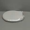 Toilet Seat Round Soft Close16.5'', Toilet Lid Slow Close Quiet No Slam, Easy Installation & ReleaseSafe PP Material Easy Clean, Comfortable Ergonomic Design, 2 Years Support, White Plastic
