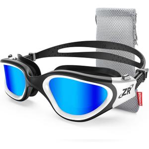 ZIONOR G1 Polarized Swimming Goggles for Unisex Adult Women Anti Fog 100% Anti UV Diving Goggles (B1 (Polarized + Mirror Blue))