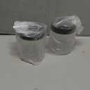 Jars with Lids, 48pcs 8 oz Plastic Containers with Lids Pen Labels Leak Proof BPA Free Airtight Refillable Clear Small Containers Storage Jars for Storing Dry Food Makeup Slime Honey Jam (8oz Black