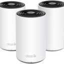 TP-Link Deco XE75 AXE5400 Tri-Band WiFi 6E Mesh System - Wi-Fi up to 7200 Sq.Ft, Engadget Rated Best Mesh for Most People, Replaces WiFi Router and Extender, AI-Driven Mesh New 6GHz Band, 3-Pack