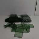 6 Chair Bow Organza Sashes Chair Wedding Party Bows 9" x 10ft - Hunter Green