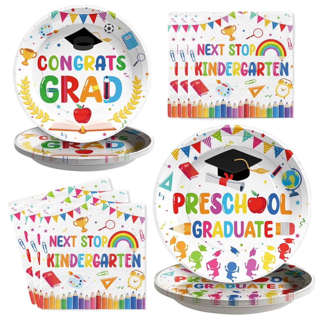 Grencian 200 Pcs Preschool Graduation Decorations for Kids, Serves 50