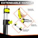 8ft V Shaped Edge Protector Pole for Flatbed Trucks,1 Pack- Corner Protector with Extension Handle, V Shaped Edge Corner Guards, Adjustable from 4ft to 8ft-Flatbed Trailer Accessories, 8ft x 9in