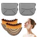 2 Pack New Lymphatic Contour Face Brush, Dry Brushing Face Brush for Chin & Jawline Sculpting, Body, Ergonomically Designed to Fit The Skin Precisely and Relieve Fatigue with Case