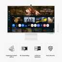Samsung 32 Smart Monitor M8 (M80F) 4K UHD Display, Samsung Vision AI, Smart TV Apps, Gaming Hub, USB-C, HDMI and USB-A, White, LS32FM803UNXZA, 2025
