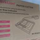 WORKLION Guillotine Paper Cutter A4 Heavy Duty Paper Trimmer with Safety Guard,15 Sheets Capacity, Precision Guillotine Cutter for Cutting Paper, Card,Photos,Vinyl and More with Ease.