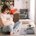 Upgraded Elevated Cat Bowls with Food Mat,15Tilted Stand Anti Vomiting Raised Cat Dishes for Food and Water,2 Stainless Steel Bowls for Cats and Puppy