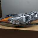 Headlight Assembly for Hyundai Elantra 2011-2013 (All Bulbs Included), Passenger & Driver Side Halogen Headlamp with Clear Lens Black Housing Amber Reflector, 1 Pair, 92101-3y000 HY2503161