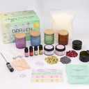 DARJEN Candle Making Kit for Adults, Soy Wax, 8 Jars & Tins, DIY, 2.2LB