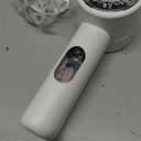 Fabric Shaver, Lint Remover Rechargeable, Electric Portable Sweater Defuzzer with 3 Speeds, 6 Leaf Blades, Digital LED Display to Remove Pilling for Clothes, Furniture, Sweater, Couch, Blanket (White)