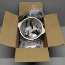 GANIZA Food Processors, Electric Food Chopper with Meat Grinder & Vegetable Chopper - 2 Bowls (8 Cup+8 Cup) with Powerful 450W Copper Motor - Includes 2 Sets of Bi-Level Blades (Grey)