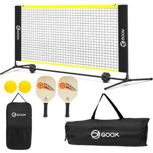 GOOX 6FT Small Mini Pickleball Net Set - Quick Setup Indoor/Outdoor Portable Practice Net