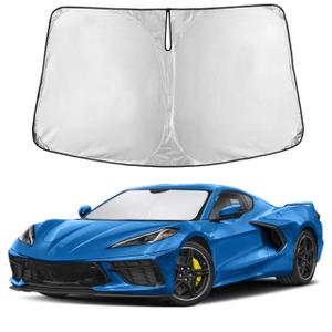 EcoNour Windshield Sunshade Compatible for Chevrolet Colorado 2015-2024 2025 2026, Sun Visor for Front Windshield & Window Sun Shade Cover, UV Heat Blocker & Protector, Car Accessories