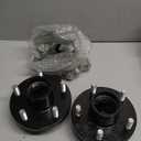 2 Sets Trailer Hub kit 5 Bolt 4.5", Trailer Axle Kit for 3500 lbs 5 Lug Trailer Hub Fit 1-1/16'' to 1-3/8" Spindle Boat Trailer, with L44649 L68149 Bearing Kits, Dust Cap and Rubber Plug