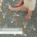 Green Boys Kids Hunting Baby Crib Sheets for Boy 52"x28" Camouflage Deer Hunting Soft Snug Fitted Crib Mattress Cover Animal Hunt Hunter Nursery Baby Sheet for Standard Crib & Toddler Bed Mattress, One size