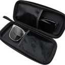 double eyeglass case sunglasses case EVA hard shell with Zipper Closure eyeglass travel case for Vehicle