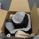 Zakkart Cat Perch for Window Sill with Bolster  Orthopedic Hammock Design with Premium Hardwood & Robust Metal Frame  Cat Window Seat for Large Cats and Kittens  Natural Color Wood Gray Bed, 24''W