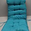 Adirondack Chair Cushion, Rocking Cushions 44x19.4x4 inch, High Back Patio Recliner Cushion of Upper and Lower with Ties, Sunscreen and Fade-Resistant Lake Blue1 (Turquoise)