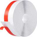 Heavy-Duty 3Inch (W) x 20FT(L) Door Weather Stripping, Extra Thick 2mm Door Draft Stopper Silicone Seal Strip, Draft Seal Tape for Doors Windows and Shower Glass Gap