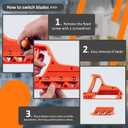 Plasterboard Fast Cutter, Plasterboard Edger, Precise 45 60 Gypsum Board Hand Plane with 10 Blades, Drywall Edge Chamfer Woodworking Hand Tool Cutting for Drywall Plasterboard (45+60)
