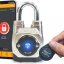 5th GEN Outdoor Smart Padlock (Single, Short Shackle) Keyless Bluetooth & NFC Lock, Durable Weatherproof Security for Sheds, Gates, Bikes - Convenient App Control & Enhanced Safety
