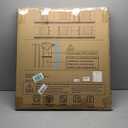 Cumbor 29.7-46" Baby Gate for Stairs, Toddler Safety Essentials for The House, Auto Close Dog Gate for Doorways, Mom's Choice Awards Winner-Easy Install Pressure Mounted Pet Gates for Dogs, White