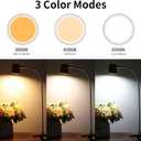 Dott Arts Desk Lamp,USB Clip On Light with 3 Color Modes,LED 10 Levels Brightness Reading Lamp, 360 Gooseneck Book Light,Eye-Care Reading Light for Home Office,Headboards Gold, DA-3.5W-01
