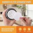 3 x DerBlue 2PCS Multi Stage Shower Head Filter Replacement Compatible with AquaBliss Filtered Showerhead SF400 & SF500-48xHard Water,Remove Chlorine and Other Impurities,Extremely Easy to Replace