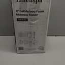 Linenspa Memory Foam Mattress Topper - 2 Inch Gel Infused Memory Foam - Plush Feel - Cooling and Pressure Relieving - CertiPUR Certified - Dorm Room Essentials - Twin XL Size