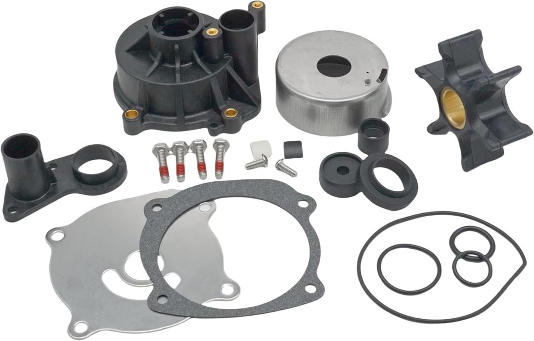 Boat Marine 5001594 Water Pump Repair Kit with 435959 Housing for Johnson Evinrude 85 90 115 120 130 135 140 150 175 200 225 235 250 300 HP Outboard Engines Replace 395060 18-3392