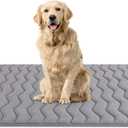 Bubble bear Dog Crate Mat - Upgraded Thick, Ultra Soft, Washable & Anti-Slip Kennel Pad for Small/Medium/Large Dogs, Dark-Hued to Hide Stains (42"x28")