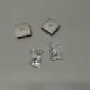 Polished Chrome Glass Clamp for Bathroom, 2PCS Shower Glass Clamp for 1/4" to 1/2"(6-12mm) Tempered Glass, U-Clamp for Shower Door
