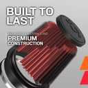 K&N High-Flow Original Lifetime Universal Clamp-On Air Filter: Performance, Premium, Washable: Flange Diameter: 3.5 In, Filter Height: 5.5 In, Flange Length: 0.625 In, Shape: Round Tapered, RU-3550