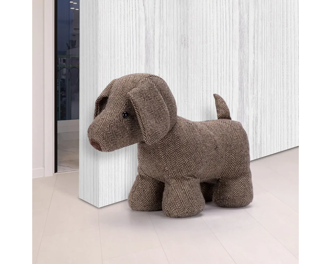 SWISSELITE Cute Decorative Weighted Door Stopper for Home and Office Compact Animals Décor Door Stopper with Soft Fabric