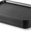 New Star Foodservice Fast Food Tray, Set of 12 (Black, 12 by 16-Inch)