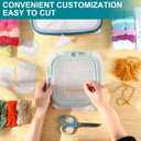 Needlepoint Canvas 14 Mesh Blank White Canvas Polyester Cotton Twist Interlock for Embroidery, Knit Crochet Projects and Make Dividers(20 x 20 Inches,2 Pack)