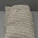 Bedsure Sherpa Throw Blanket for Couch - Super Soft, Cozy Fleece Thick Warm Blanket for Winter, GentleSoft Plush & Fluffy Christmas Throw Gift for Women, Room Decor, Beige, 50x60 Inches