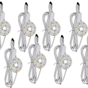 3D Printed Parts -10 PCS DIY LED Lamp Sheets: Only lamp Sheets, no 3D Printed lamp Shells, 3000k Warm Yellow Compatible with Bambu LED Lamp Kit 001 (50mm)