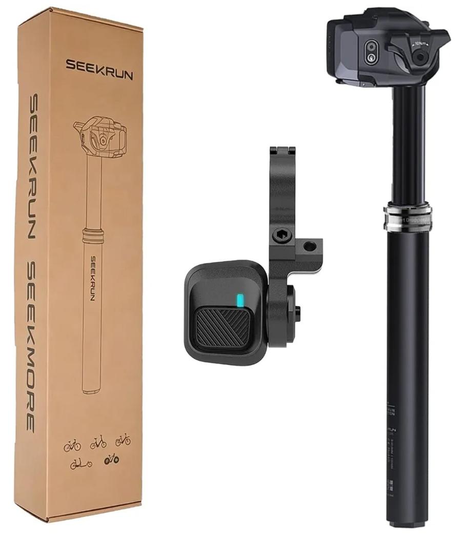 SEEKRUN S7 Wireless Dropper Post, 30.9/31.6mm, 120/150mm Travel
Wireless Remote Control, 0.03s Ultra-Fast Response, IP67 Waterproof & Dustproof Protection, 9000-Cycle Long Battery Life