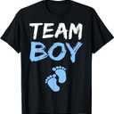 Team Boy Gender Reveal Baby Shower Shirt T-Shirt, Size 4T