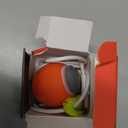 Interactive Automatic Cat Toy Ball with Bionic Tail  USB Rechargeable, Quiet Self-Moving Pet Toy for Indoor Cats (Red)